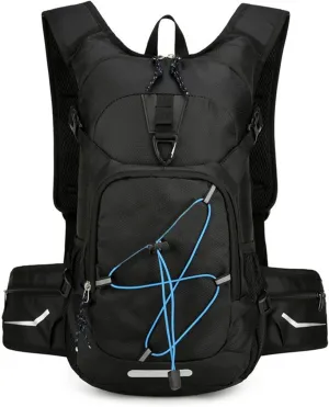 Unisex Large Capacity Backpack Hiking Camping Cycling Daypack With Helmets Storage Holder Hydrations Pack