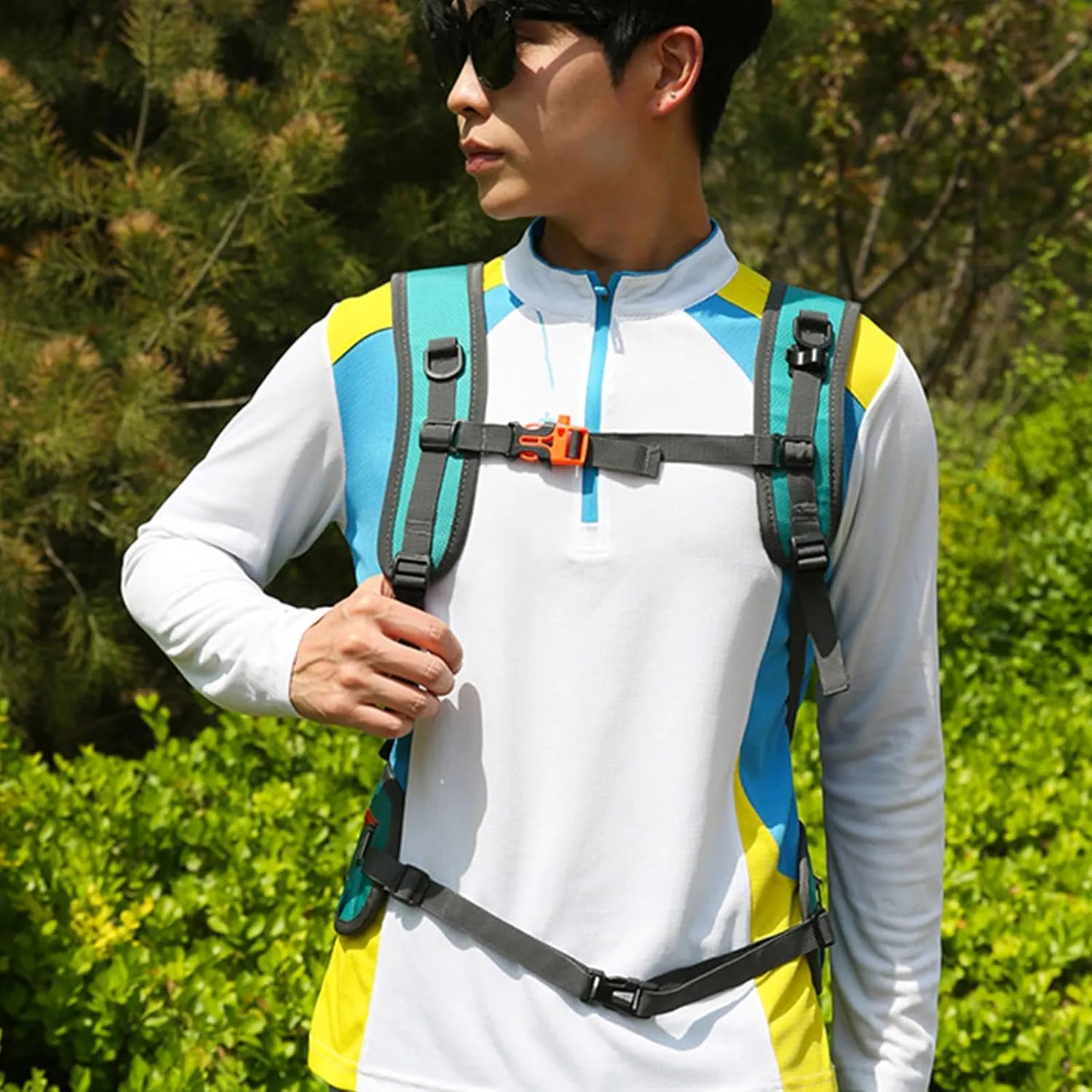 Unisex Large Capacity Backpack Hiking Camping Cycling Daypack With Helmets Storage Holder Hydrations Pack