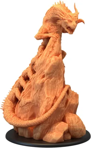 Unpainted DND Behir Climbing Miniature Figurine, Tabletop Gaming Collectible, Fantasy World, Ideal Gift for Dungeon Masters and Collectors - Designed by Epic Miniatures