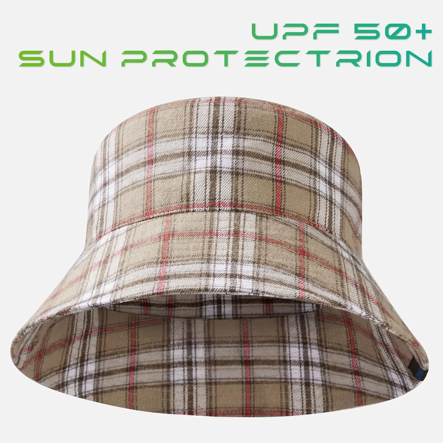 UPF 50  Reversible Foldable Sun Bucket Hat for Hiking Fishing Beach Safari Men Women