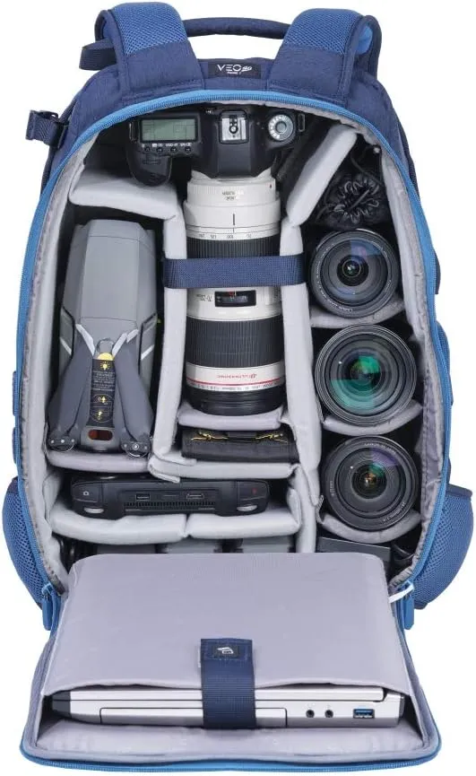 VANGUARD VEO Range T48 Backpack for Pro DSLR/Mirrorless Cameras, Tactical Style - Black