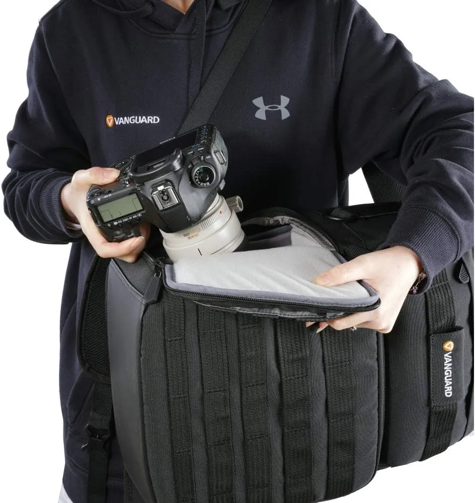 VANGUARD VEO Range T48 Backpack for Pro DSLR/Mirrorless Cameras, Tactical Style - Black