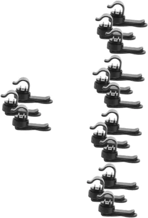 VANZACK 6 Pcs Auto Lock Clip Magnetic Buckle Hose Clamp Black Back Pack Professional Backpack Cycling Backpack Magnet Black Daily Backpack Clips Climbing Strap Buckles Hiking Strap Buckles