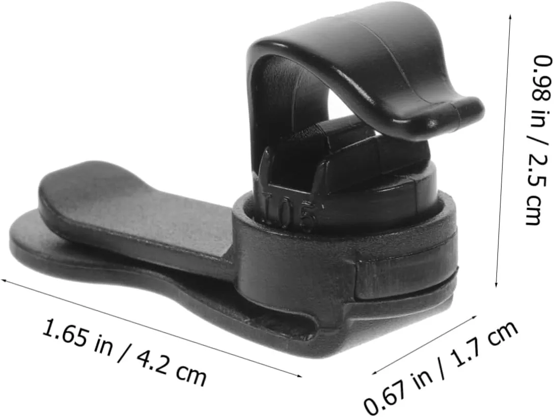 VANZACK 6 Pcs Auto Lock Clip Magnetic Buckle Hose Clamp Black Back Pack Professional Backpack Cycling Backpack Magnet Black Daily Backpack Clips Climbing Strap Buckles Hiking Strap Buckles