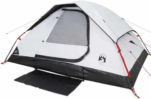 vidaXL Family Tent Dome 6-Person, Outdoor Shelter, Garden Camping Tent for Festival Hiking, Dome Tent, White Blackout Fabric Waterproof