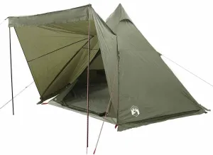 vidaXL Family Tent Tipi 6-Person Olive Green Waterproof