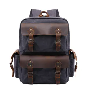 Vintage Canvas Backpack for Travel and Hiking