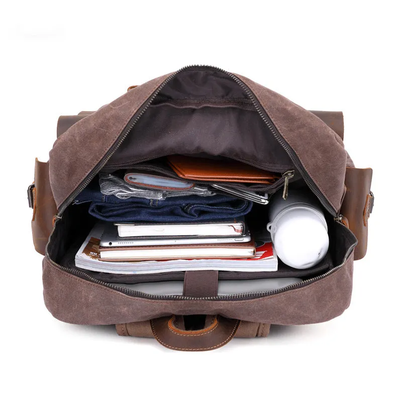 Vintage Canvas Backpack for Travel and Hiking