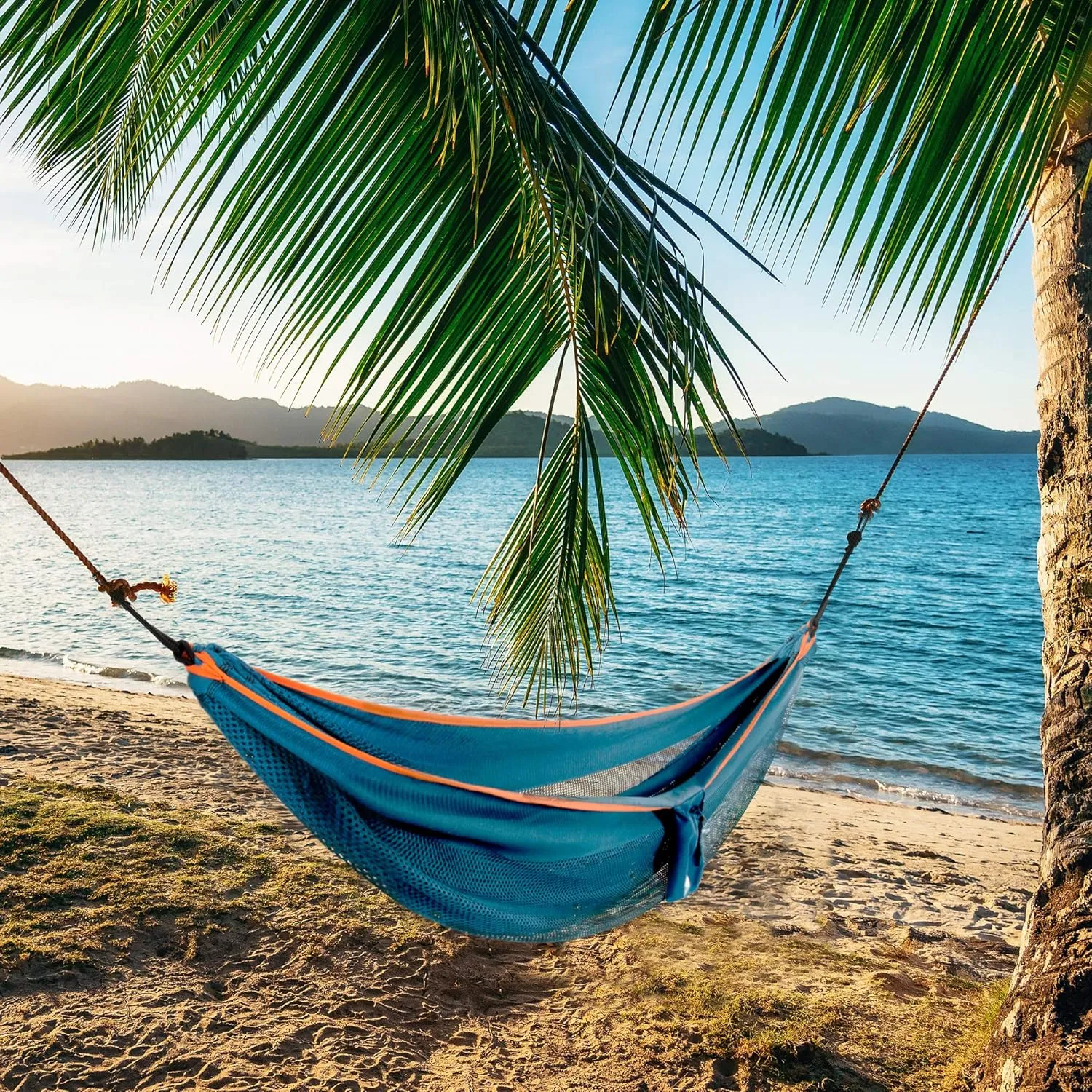 Vivere Double Polyester Mesh Hammock - 400 lb Capacity