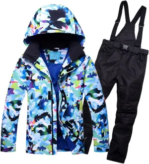 Warm Men Ski Suit Waterproof Breathable Windproof Outdoor Sport Wear Skiing Snowboard Jacket Pant