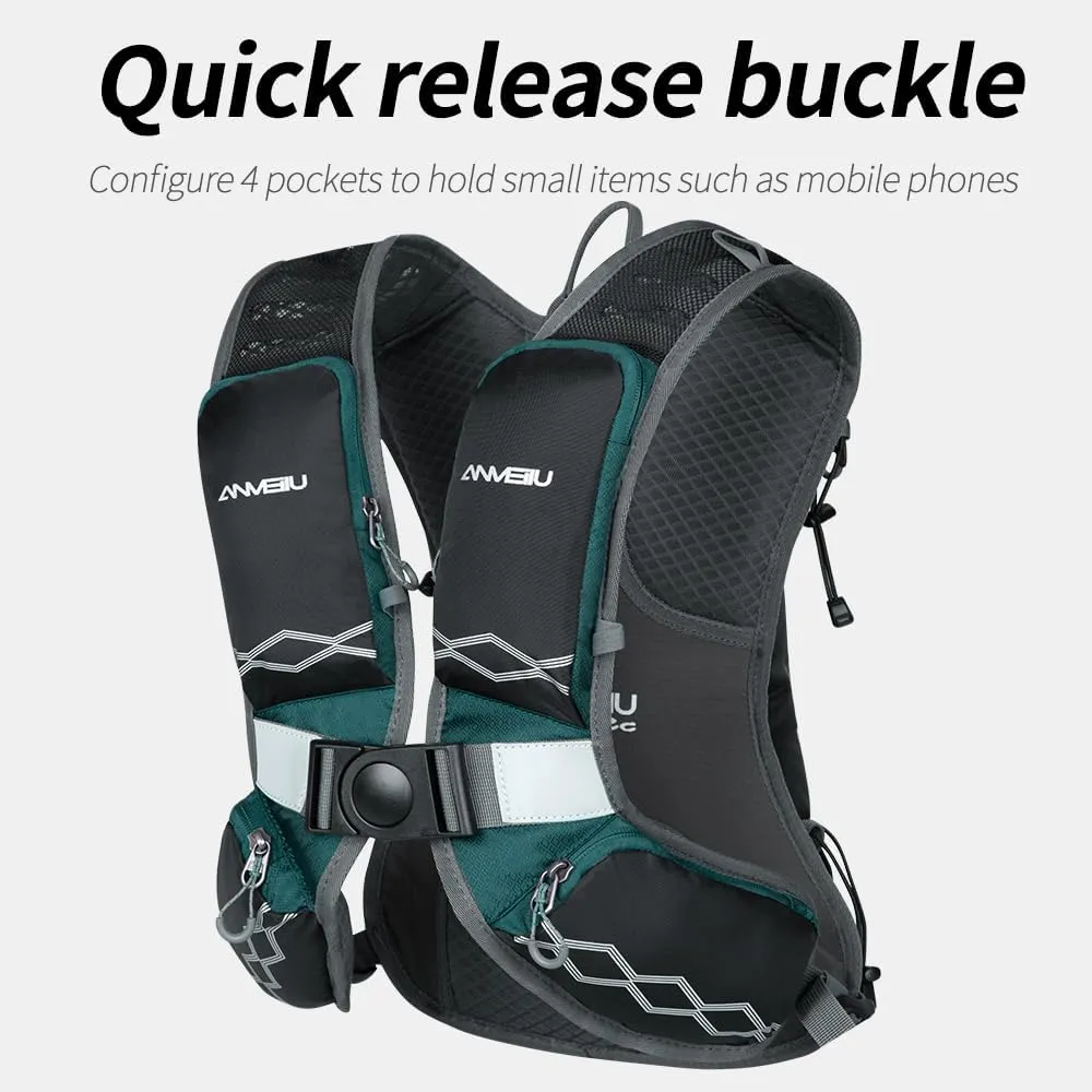 Water Bag Backpack, Running Backpack, 2L Cycling, Mountaineering, Hiking Water Bag Bag, Unisex