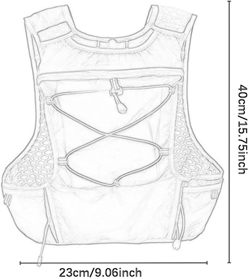 Water Pack Hydration Backpack Comfortable Running Gear Accessories Water Daypack for Cycling Night Walking Camping