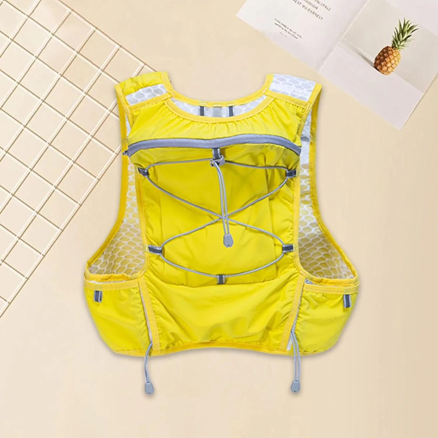 Water Pack Hydration Backpack Multi Pocket Breathable Sport Bag 5L Daypack for Running Cycling Camping Night Walking