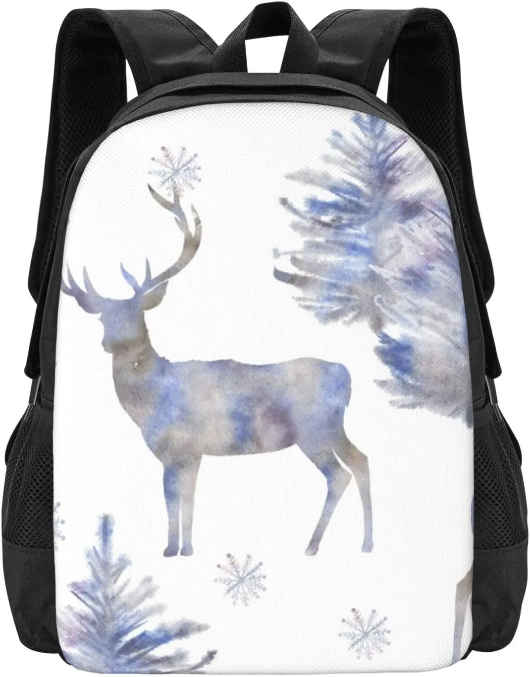 Watercolor Deer Lightweight Packable Backpack Travel Casual Hiking Daypack Foldable Backpack For Men Women