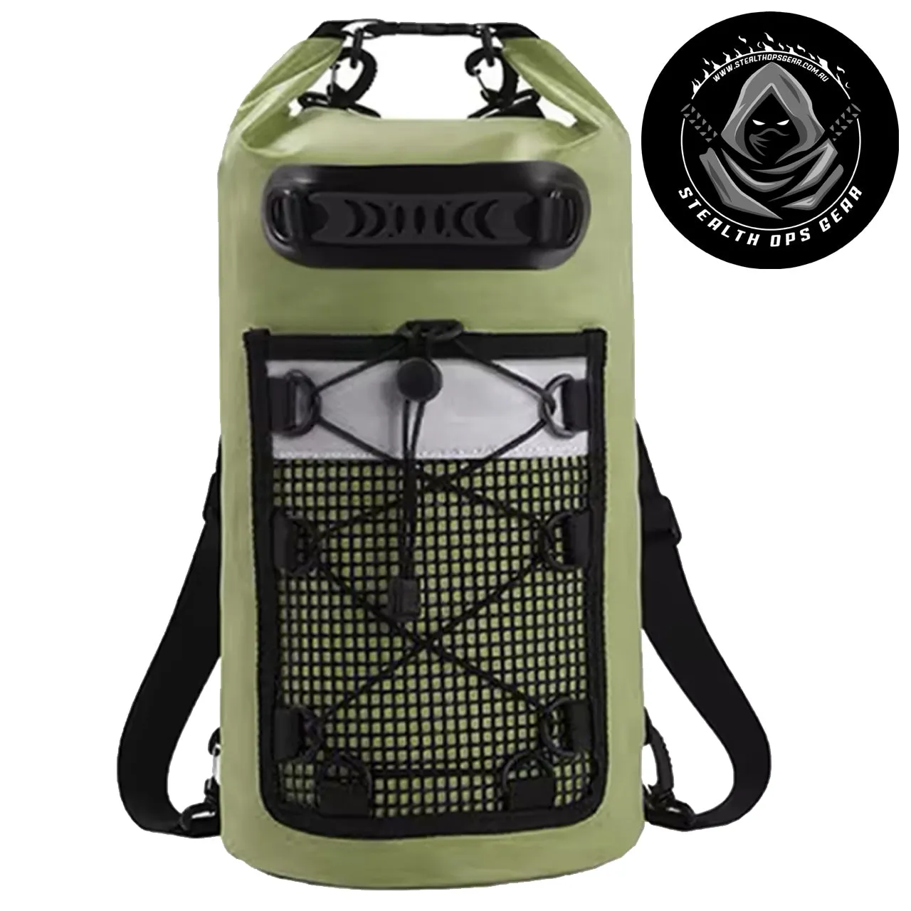 Waterproof Backpack Drybag 30LT Green - Stealth Ops Gear