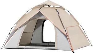 Waterproof Camping Tent for 1/2/3 Person, Family Instant Pop Up Tent, Waterproof Windproof Automatic Tent, Outdoor Dome Tent, Instant Tents for Camping, 60s Easy Setup