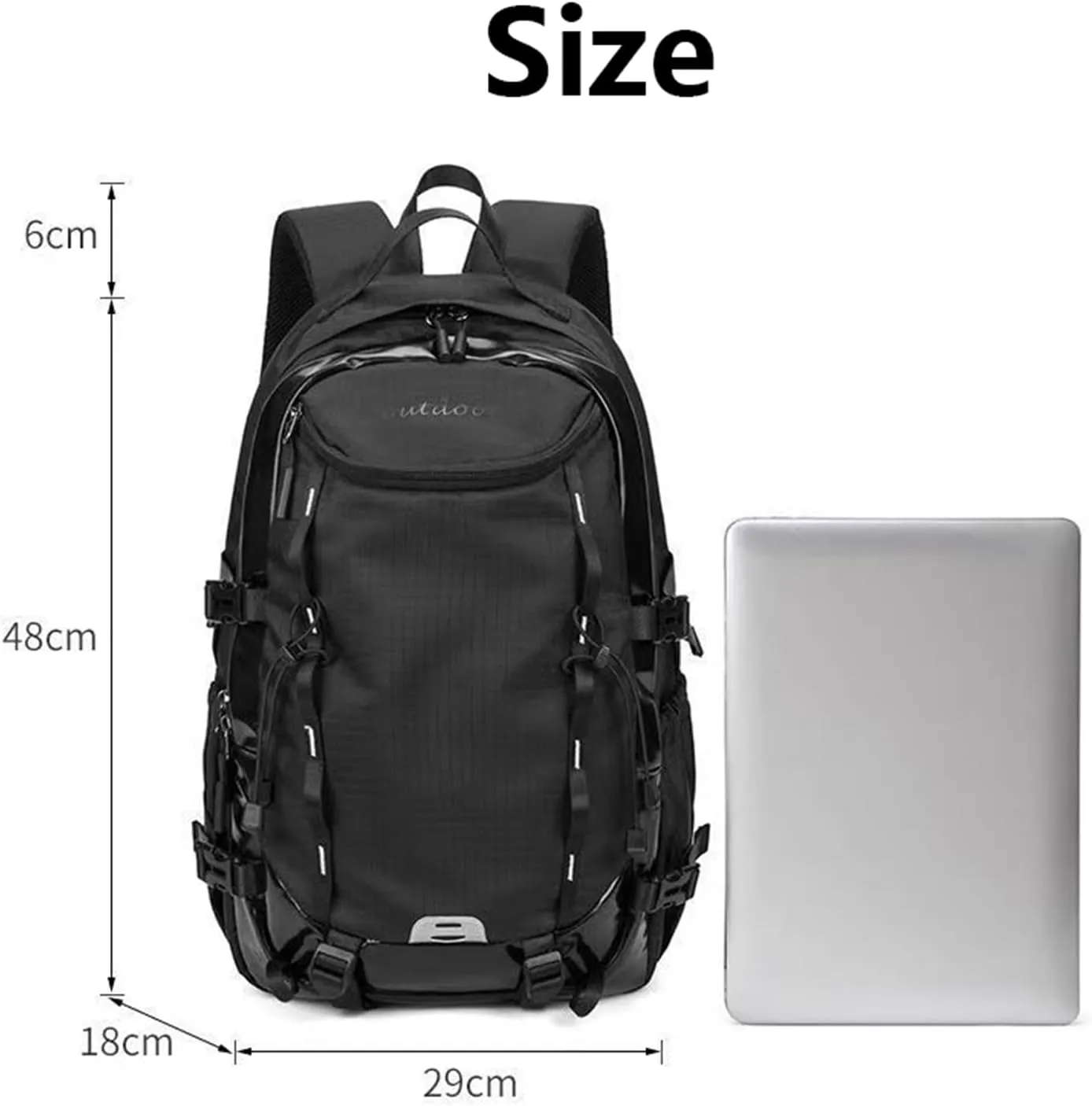 Waterproof Hiking Backpack - Outdoor Sport Daypack with Rain Cover (Orange,40L)