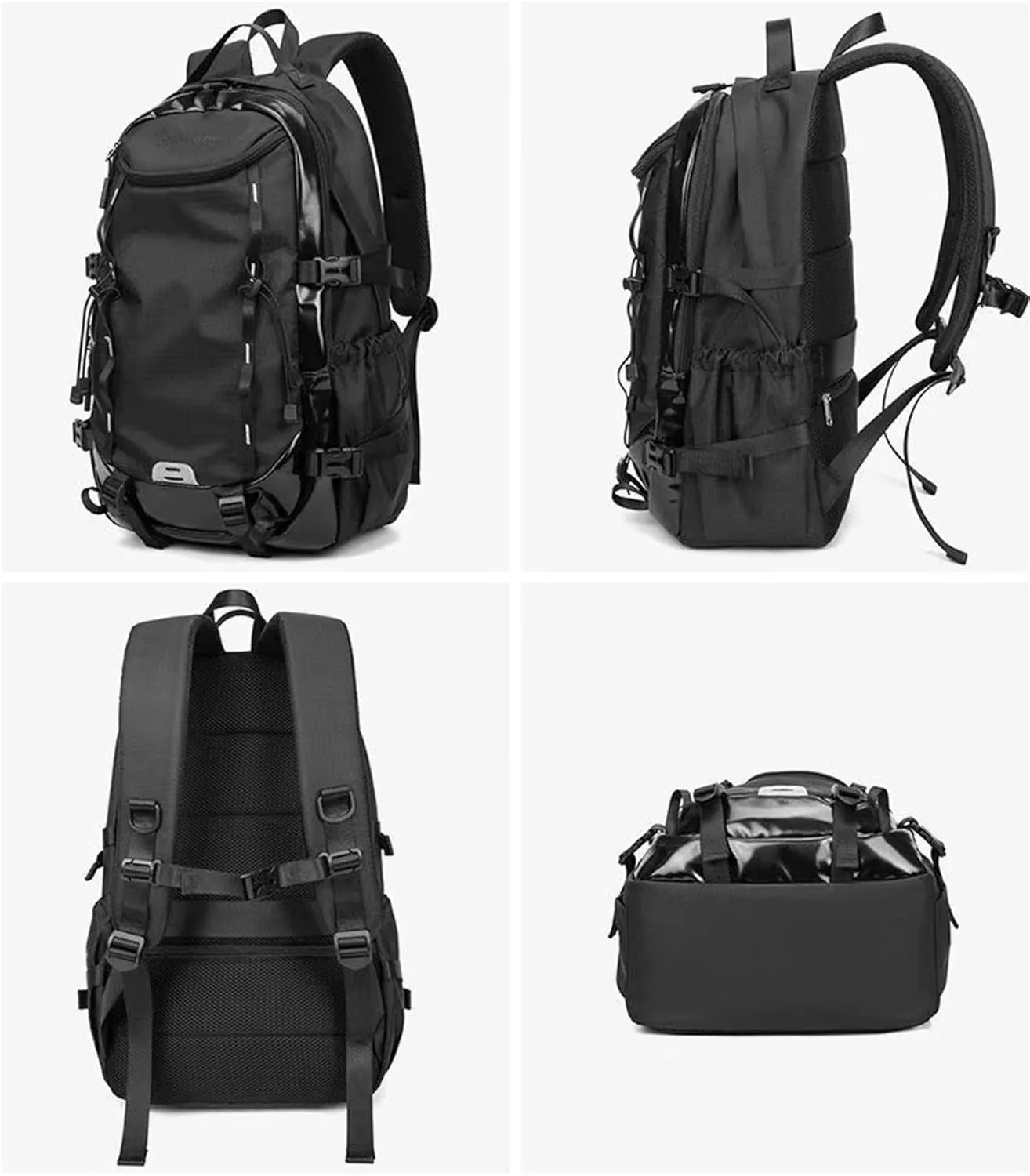 Waterproof Hiking Backpack - Outdoor Sport Daypack with Rain Cover (Orange,40L)