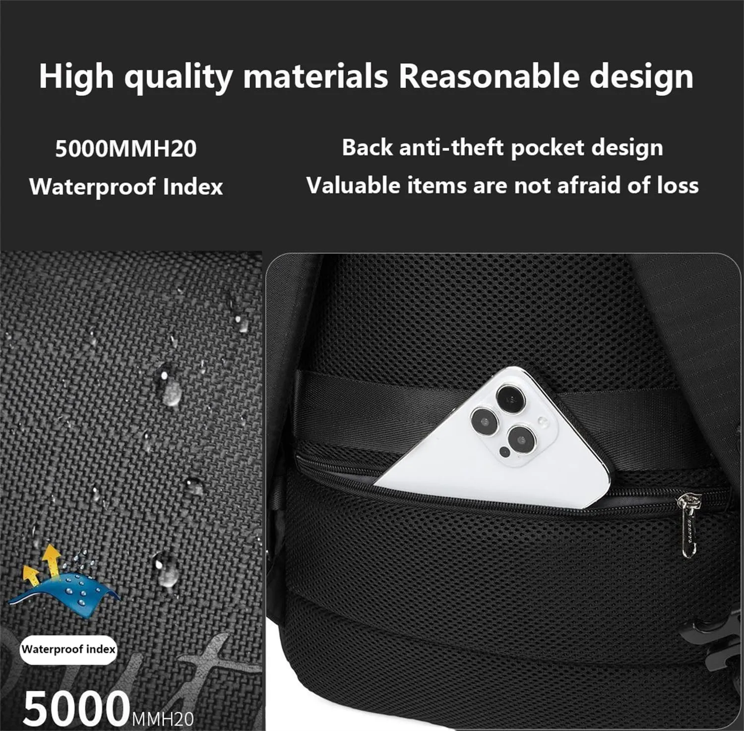 Waterproof Hiking Backpack - Outdoor Sport Daypack with Rain Cover (Orange,40L)