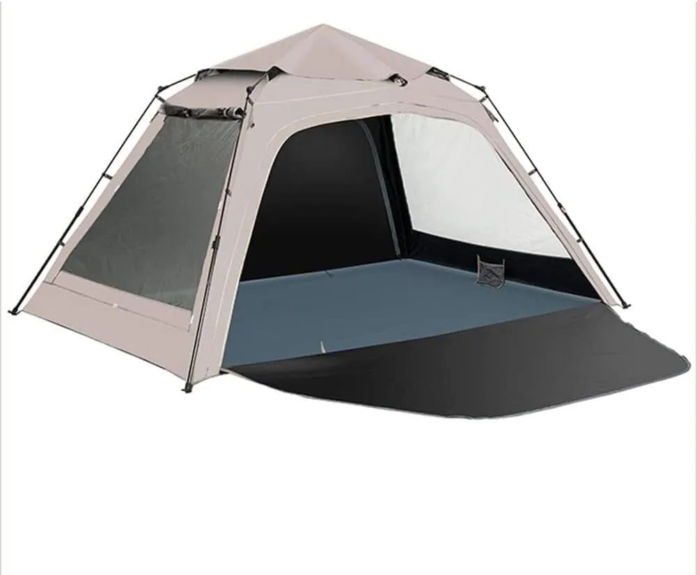 Waterproof Windproof 3-Season Camping Tent for 4 People, Lightweight Easy Setup Backpacking Tent with Removable Rainfly