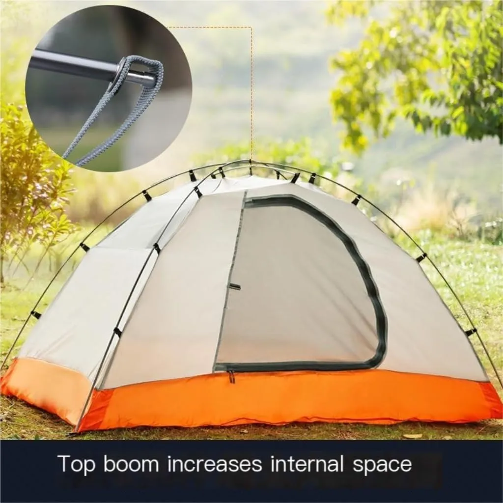 Weatherproof Tents Outdoor Tent Double-Layer Warm and Rainproof Mountaineering Hiking Tent Aluminum Pole Outdoor Camping Tent Camping and Hiking Tents
