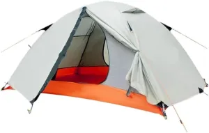 Weatherproof Tents Outdoor Tent Double-Layer Warm and Rainproof Mountaineering Hiking Tent Aluminum Pole Outdoor Camping Tent Camping and Hiking Tents