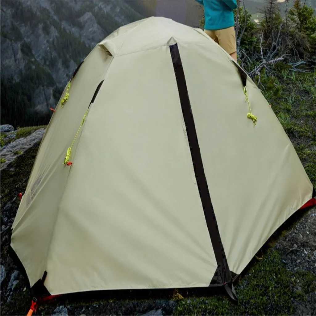 Weatherproof Tents Outdoor Tent Double-Layer Warm and Rainproof Mountaineering Hiking Tent Aluminum Pole Outdoor Camping Tent Camping and Hiking Tents