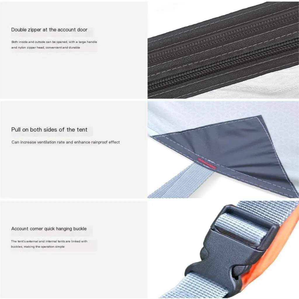 Weatherproof Tents Outdoor Tent Double-Layer Warm and Rainproof Mountaineering Hiking Tent Aluminum Pole Outdoor Camping Tent Camping and Hiking Tents