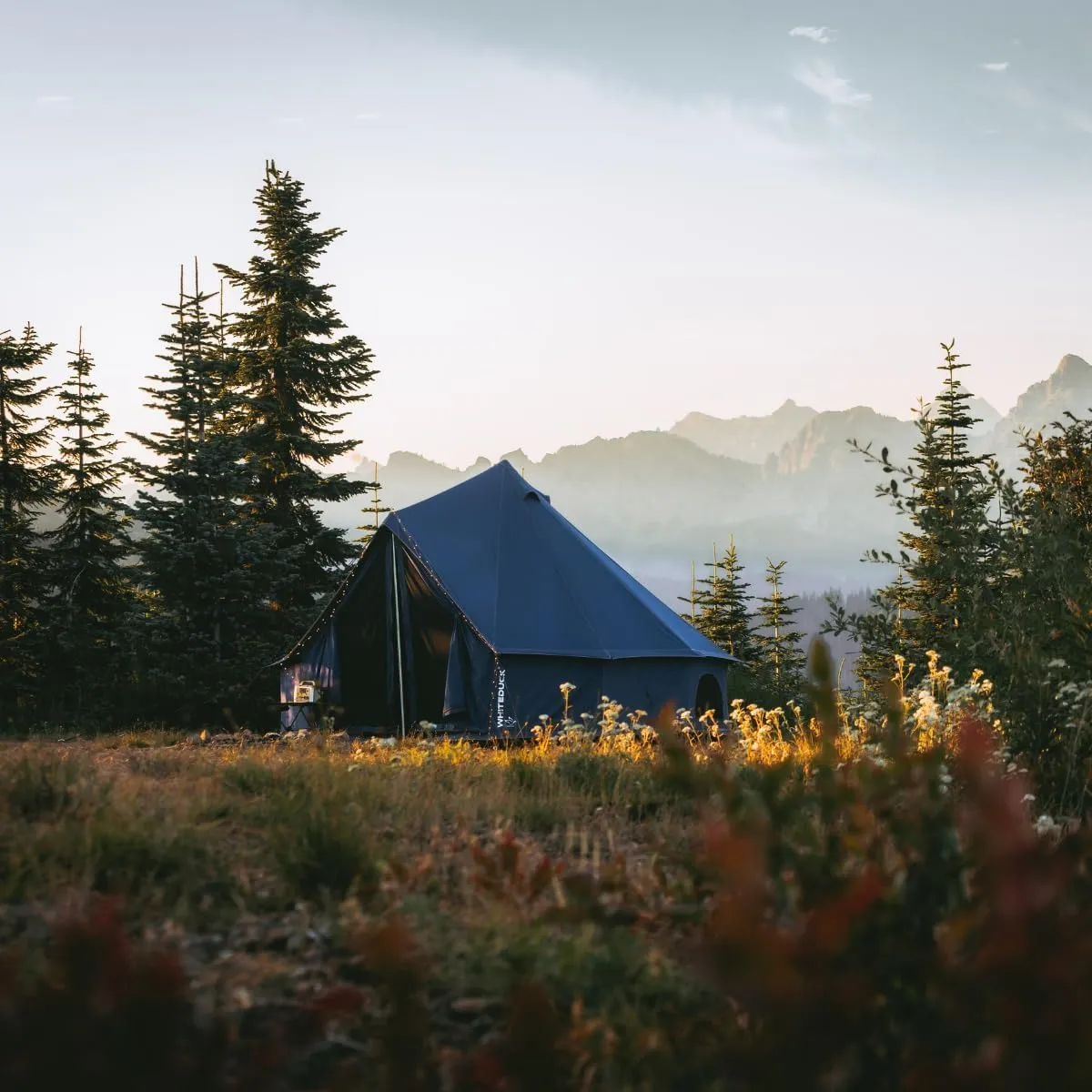WHITEDUCK Regatta Canvas Bell Tent - w/StoveJack, Waterproof, 4 Season Luxury Camping and Glamping Yurt Tent Outdoor