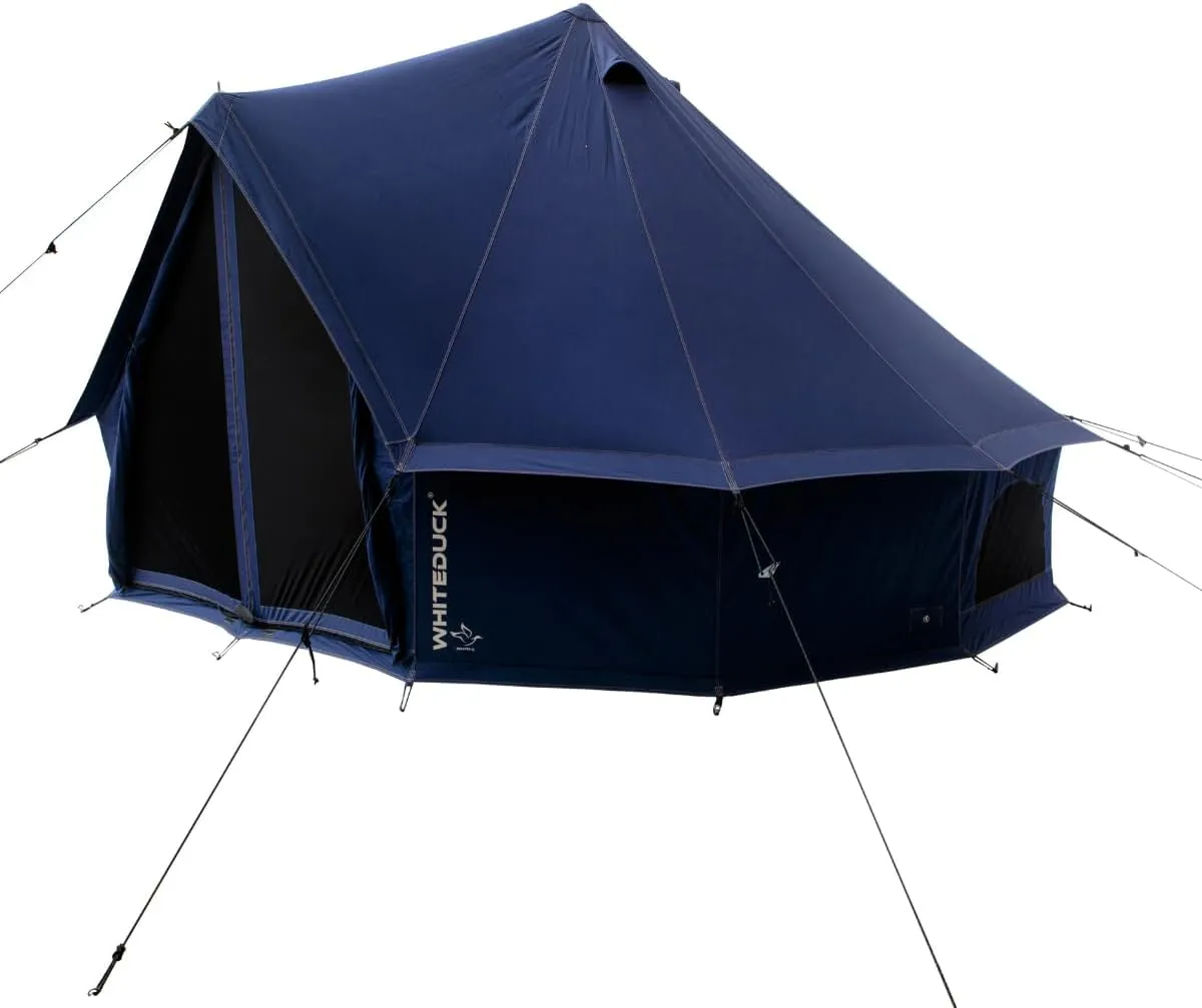 WHITEDUCK Regatta Canvas Bell Tent - w/StoveJack, Waterproof, 4 Season Luxury Camping and Glamping Yurt Tent Outdoor