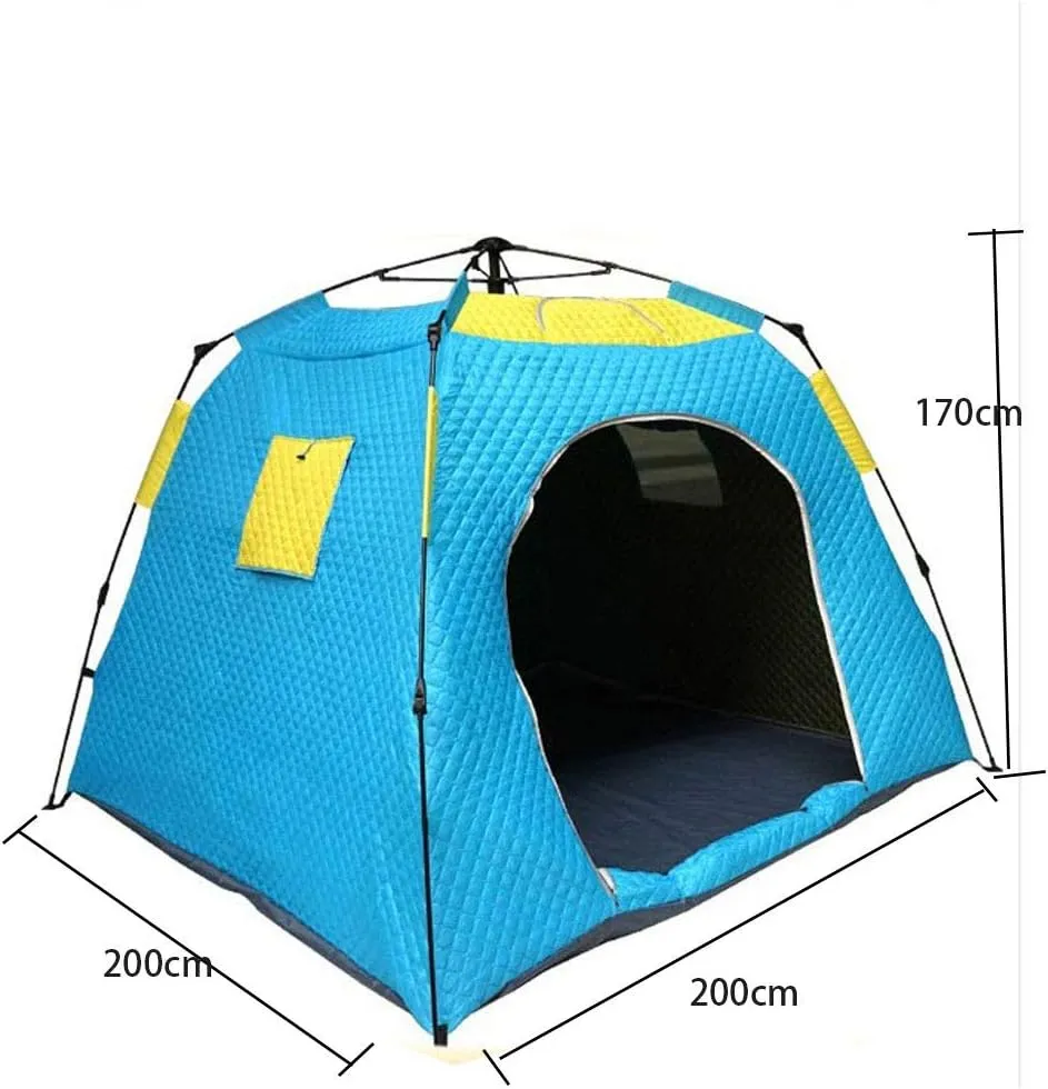 Winter Tent 4 Season Tent Camping Tent Instant Pop-up Stand-Alone 4 People Backpacking Climbing Fishing for Family Short Weekends