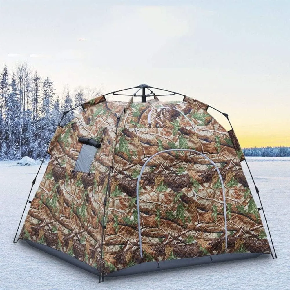 Winter Tent 4 Season Tent Camping Tent Instant Pop-up Stand-Alone 4 People Backpacking Climbing Fishing for Family Short Weekends