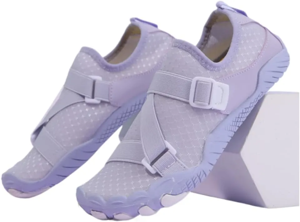 Women's Lightweight Indoor Workout Shoes for Jump Rope Yoga Pilates Squats Deadlifts Aerobics (Purple,7)