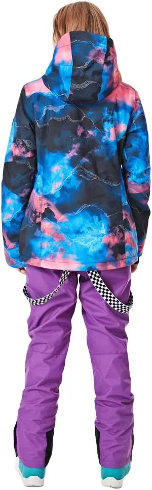 Women's Ski Snowboard Jackets Pants Set Windproof Waterproof Snow Jacket Ski Suits Rain Jacket