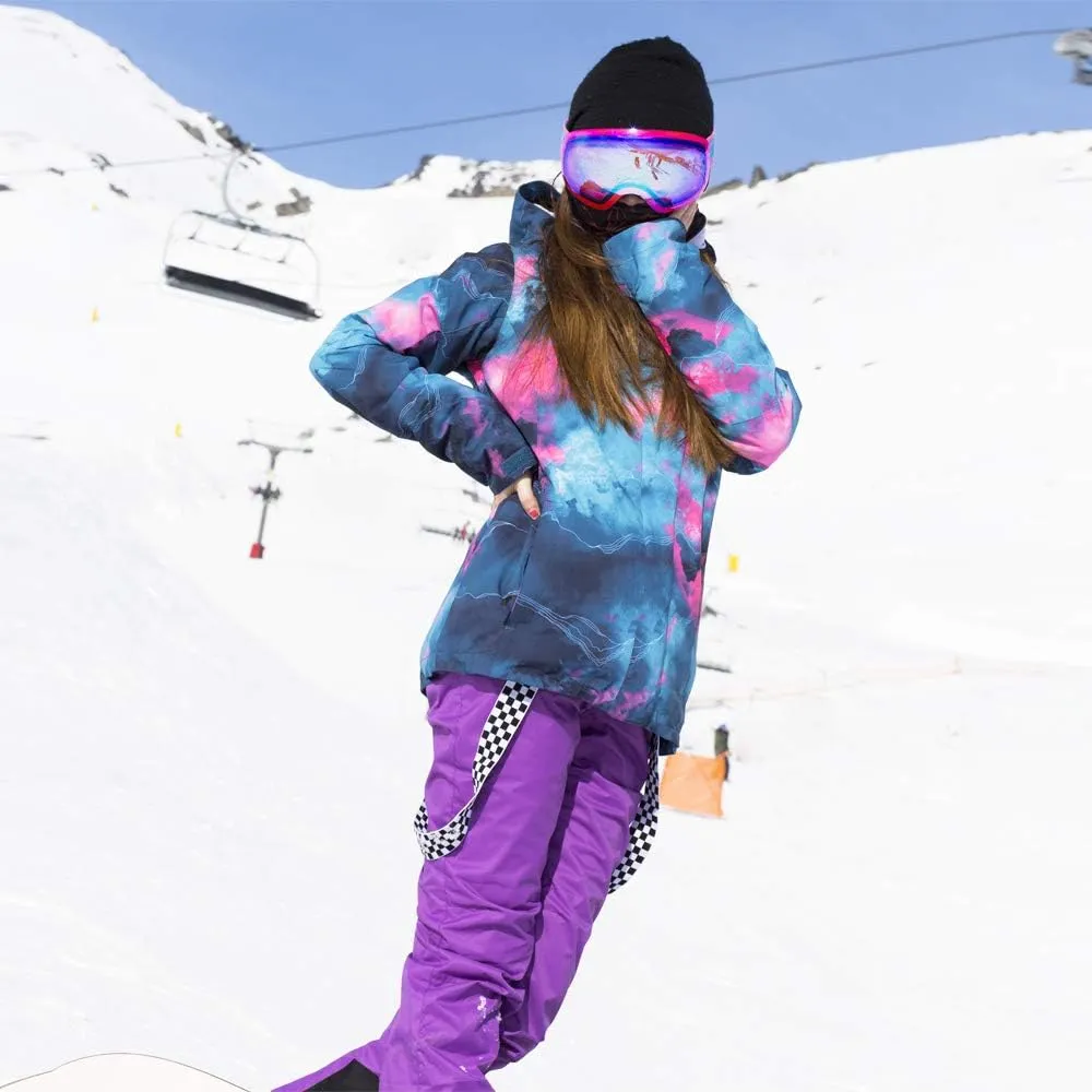 Women's Ski Snowboard Jackets Pants Set Windproof Waterproof Snow Jacket Ski Suits Rain Jacket