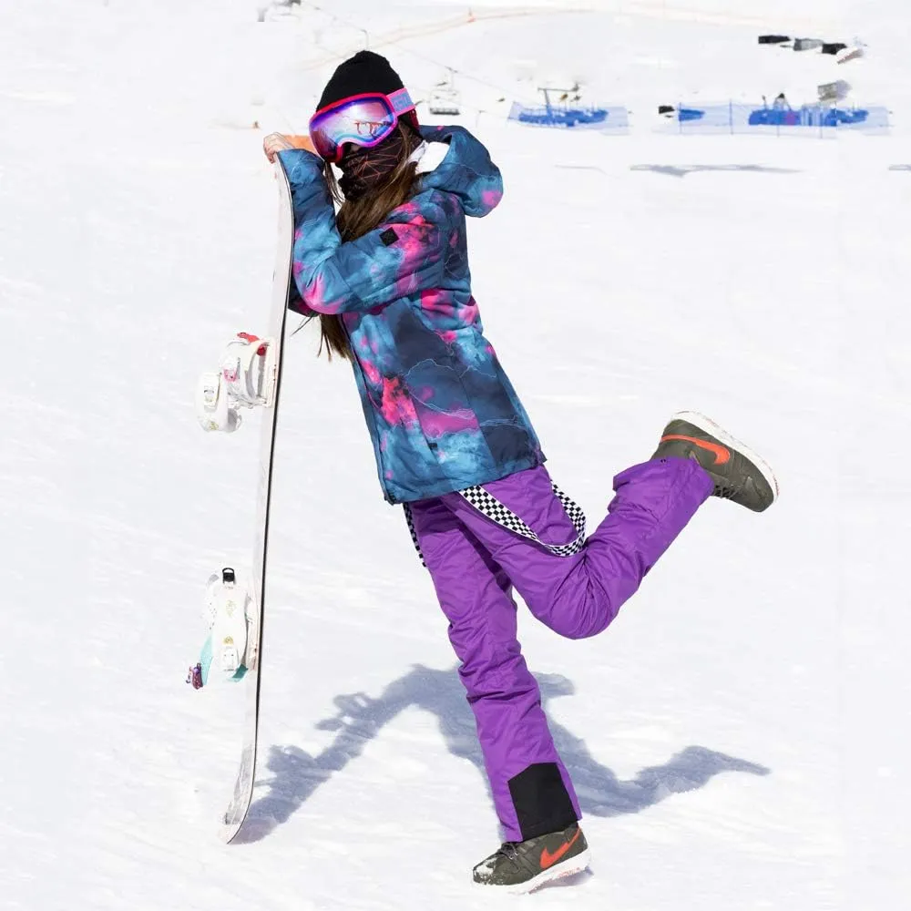 Women's Ski Snowboard Jackets Pants Set Windproof Waterproof Snow Jacket Ski Suits Rain Jacket