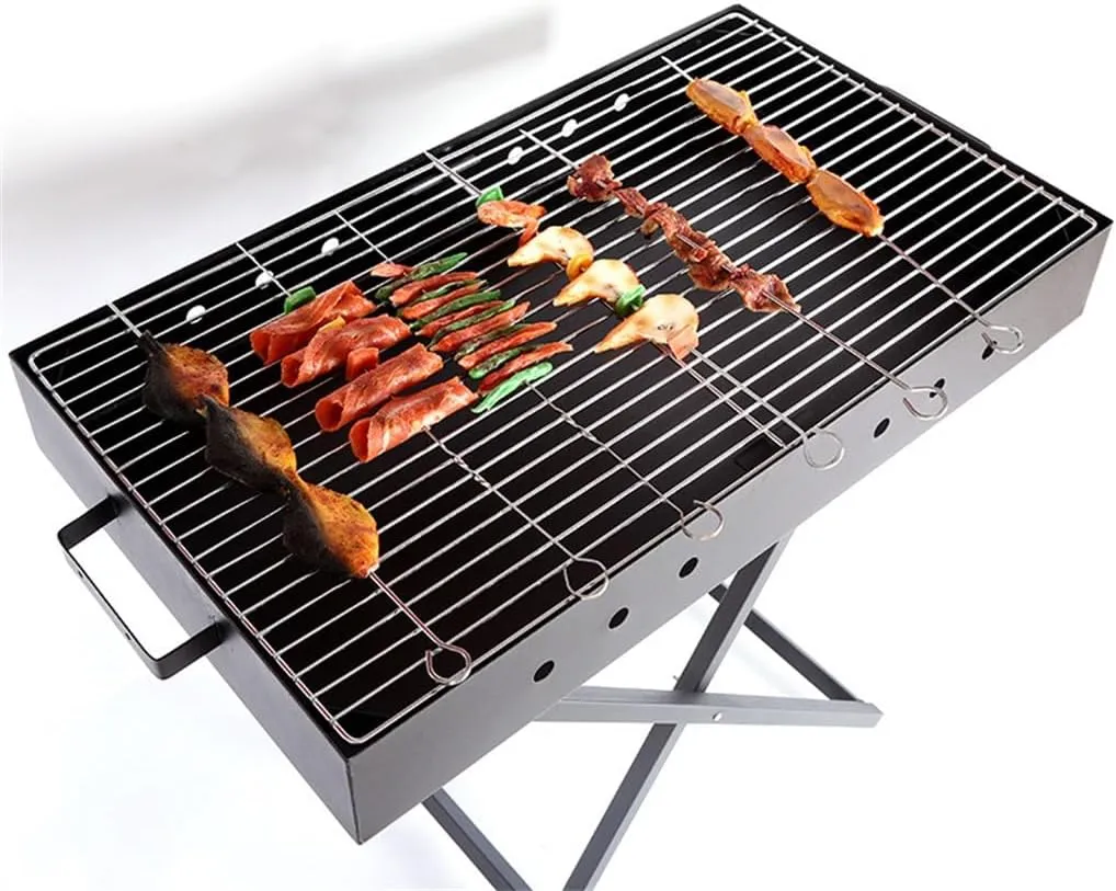 X-shaped Stove Thickened Outdoor Barbecue Rack Folding Outdoor Portable Barbecue Stove
