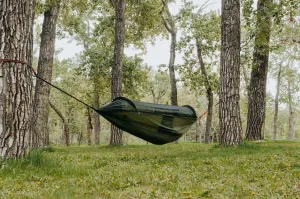 YattaNet Ultralight Hammock – Ripstop Shelter with Mosquito Net & Poles