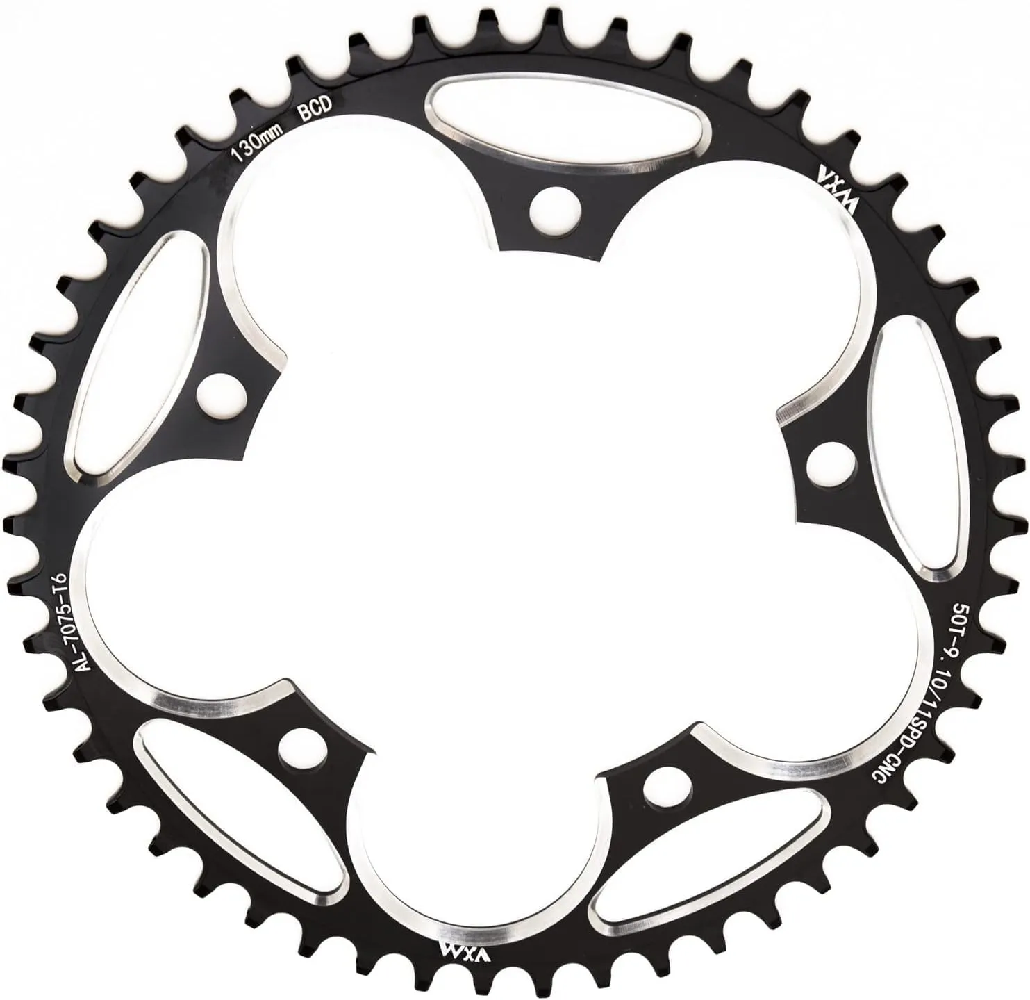 YBEKI 130BCD Chainring - CNC Machined 7075-T6 Aluminum Narrow-Wide Chainwheel for Road Bikes (38-60T Options) | 8-12 Speed Compatible | Ultra-Lightweight | Anti-Drop Design