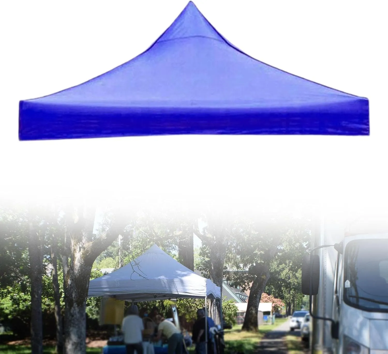 Yiju Tent Top Cover Replacement, Canopy Cover Only, Multipurpose Oxford Cloth Rain Tarp Tarpaulin Shelter for Camping Outdoor