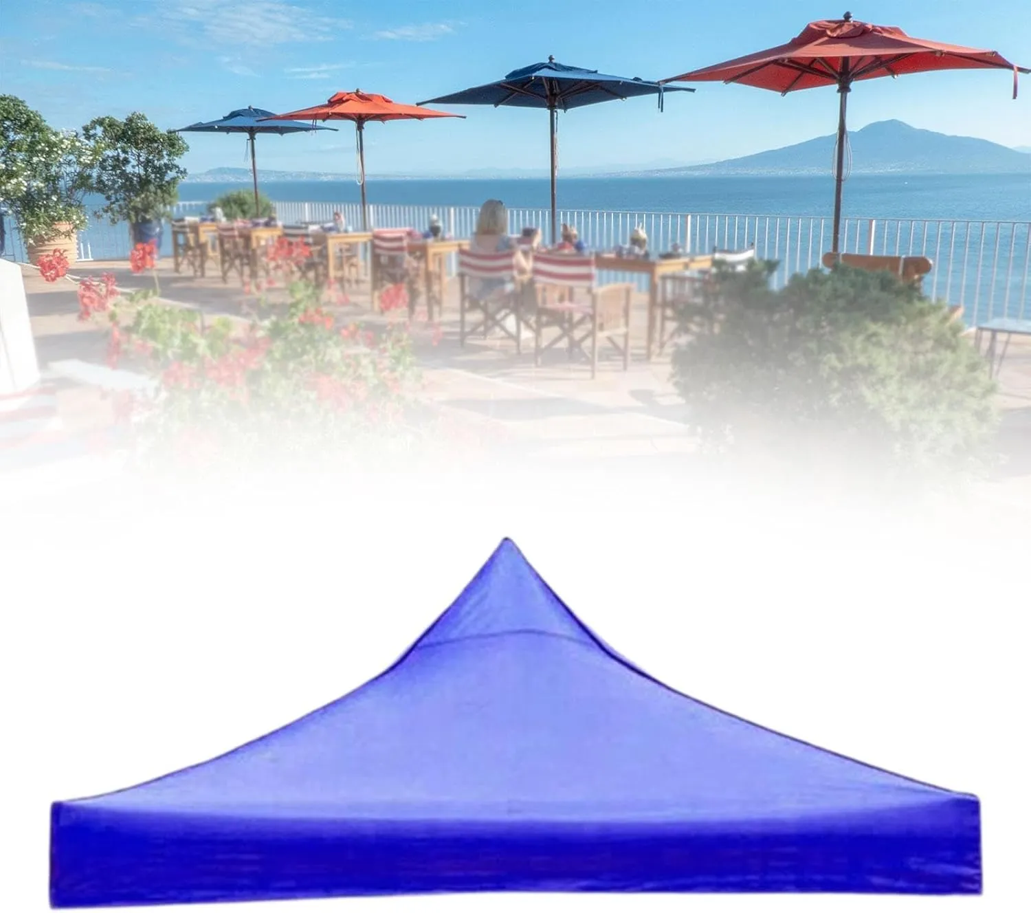 Yiju Tent Top Cover Replacement, Canopy Cover Only, Multipurpose Oxford Cloth Rain Tarp Tarpaulin Shelter for Camping Outdoor