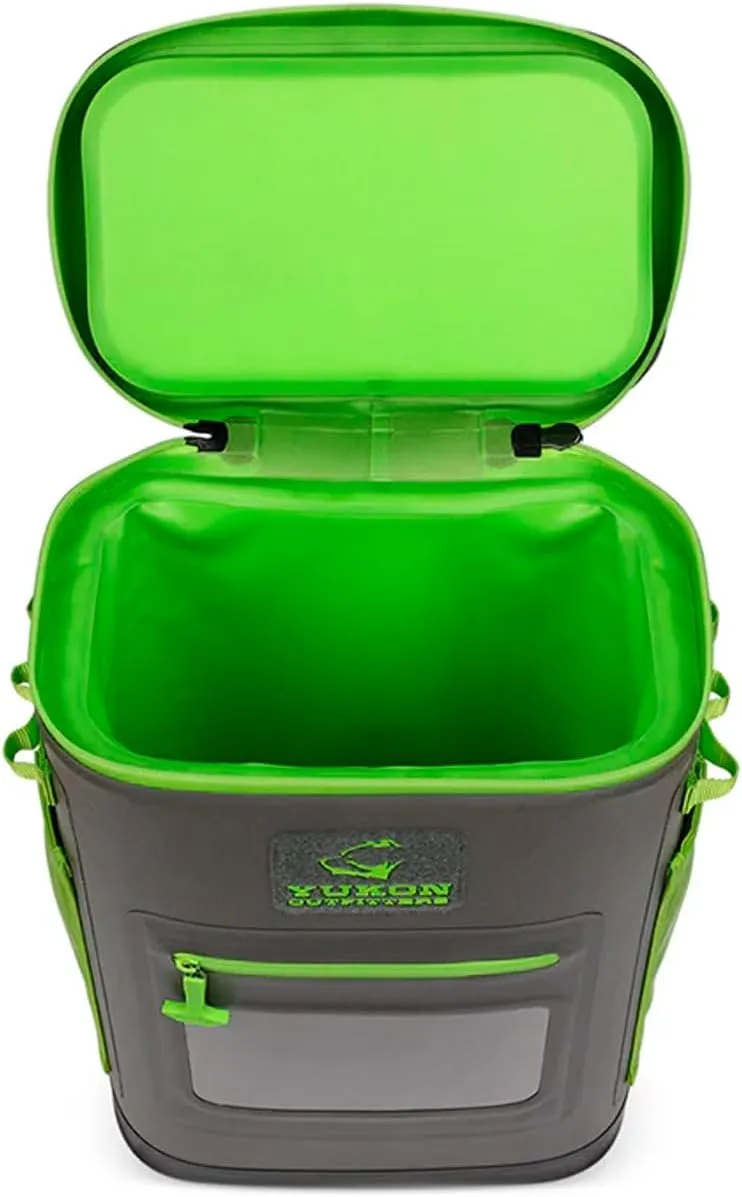 Yukon Outfitters Hatchie Backpack Cooler, 54-Liter Durable Insulated Cargo-Ready Outdoor Hiking Watersports Meals & Beverages Daypack Cooler w/Airtight Zippers, Padded Straps & Carry Handle