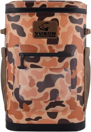 Yukon Outfitters Hatchie Backpack Cooler, 54-Liter Durable Insulated Cargo-Ready Outdoor Hiking Watersports Meals & Beverages Daypack Cooler w/Airtight Zippers, Padded Straps & Carry Handle