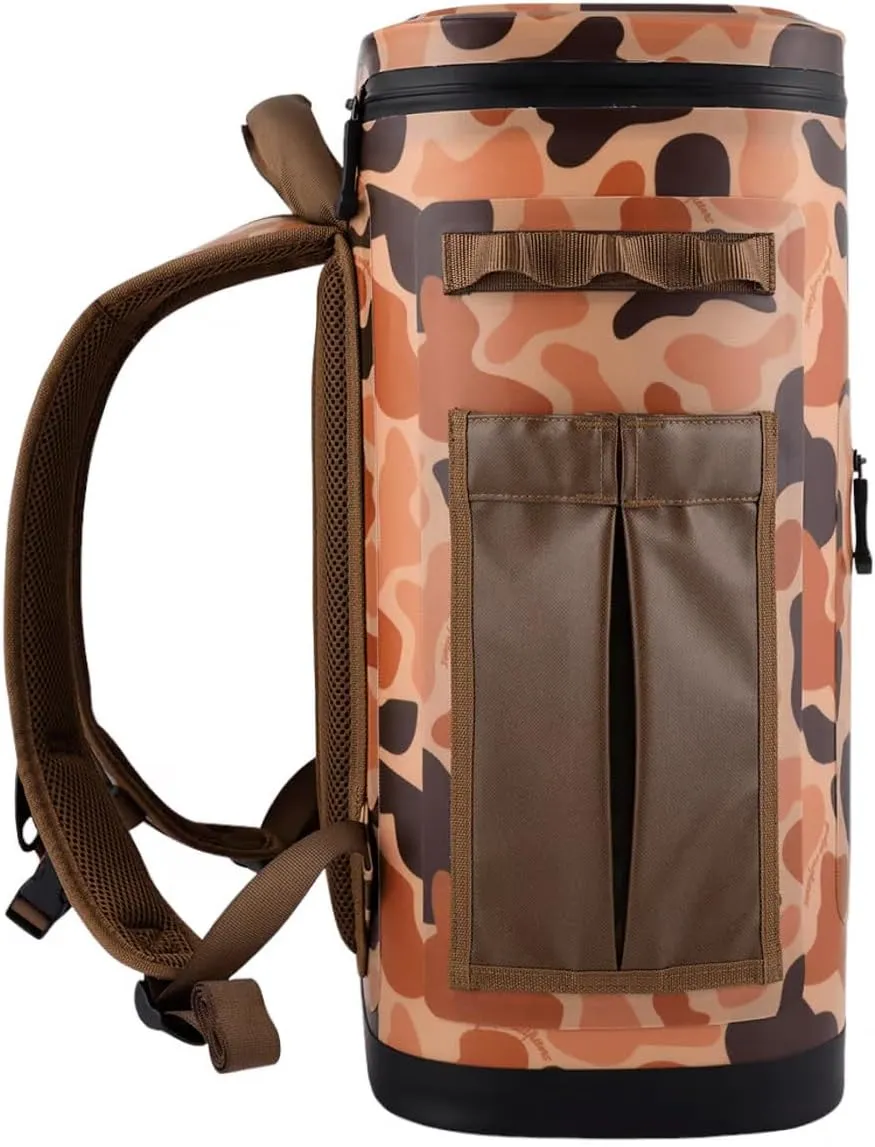 Yukon Outfitters Hatchie Backpack Cooler, 54-Liter Durable Insulated Cargo-Ready Outdoor Hiking Watersports Meals & Beverages Daypack Cooler w/Airtight Zippers, Padded Straps & Carry Handle