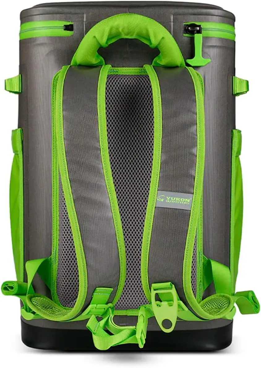Yukon Outfitters Hatchie Backpack Cooler, 54-Liter Durable Insulated Cargo-Ready Outdoor Hiking Watersports Meals & Beverages Daypack Cooler w/Airtight Zippers, Padded Straps & Carry Handle