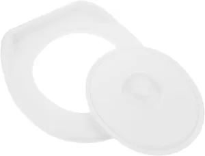 Zerodeko 1 set Portable Toilet Cover with Lid Compact Toilet Lid and Seat Ring for Travel Emergency Use and Construction Sites Lightweight and Comfortable for Urban and Rural Areas